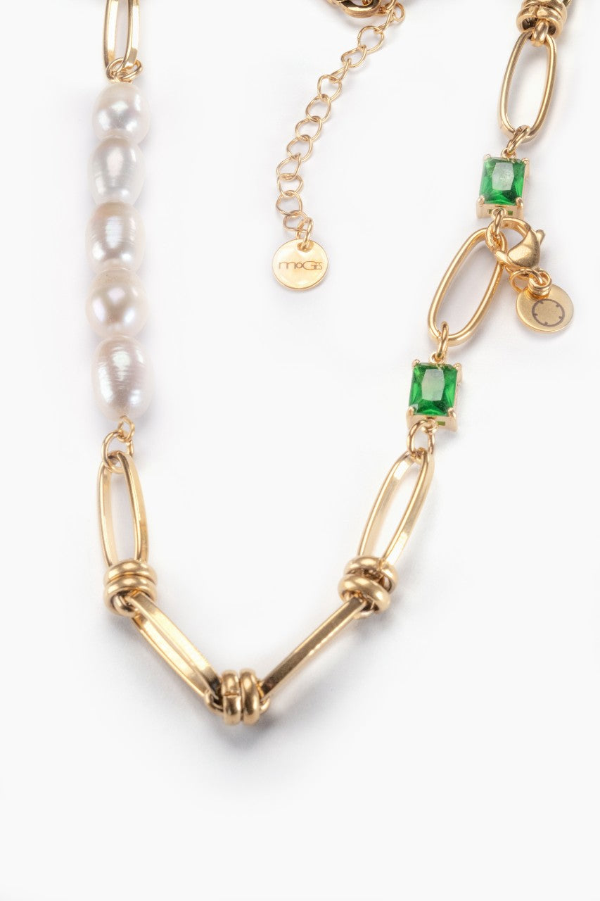 Green Pearl Necklace