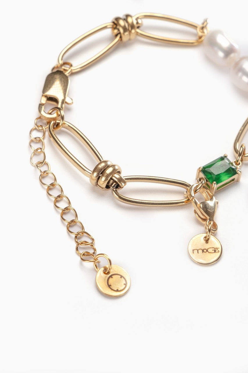 Green Pearl Bracelet