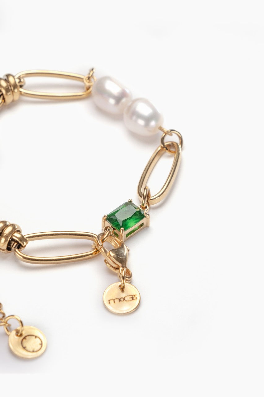 Green Pearl Bracelet