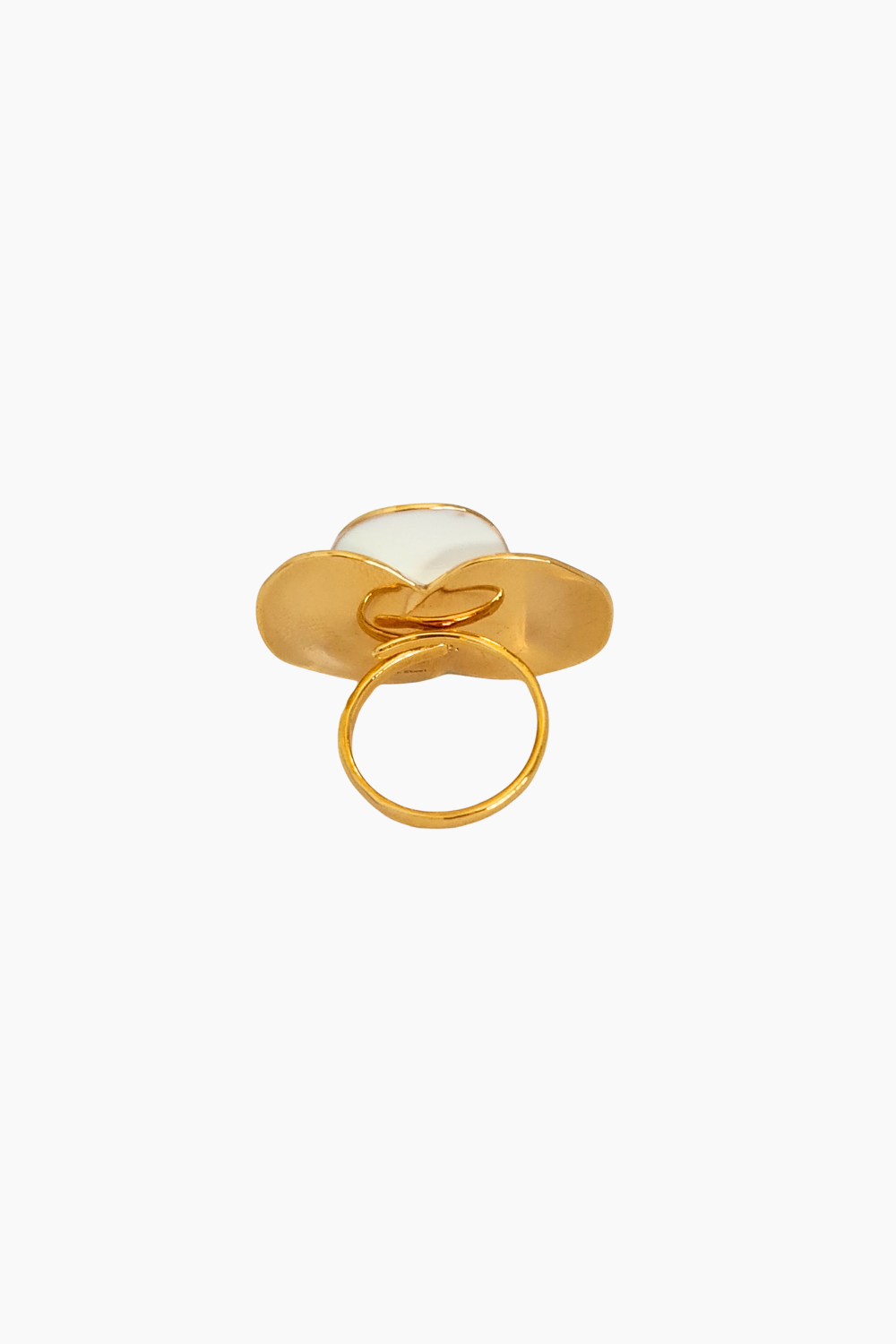 Poppy White Ring