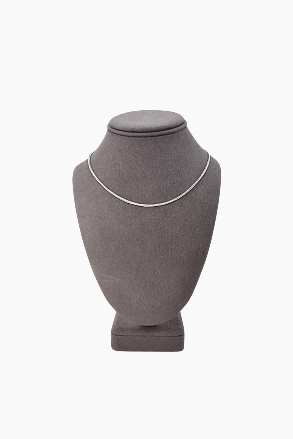 Colar Mesh Fino Prateado