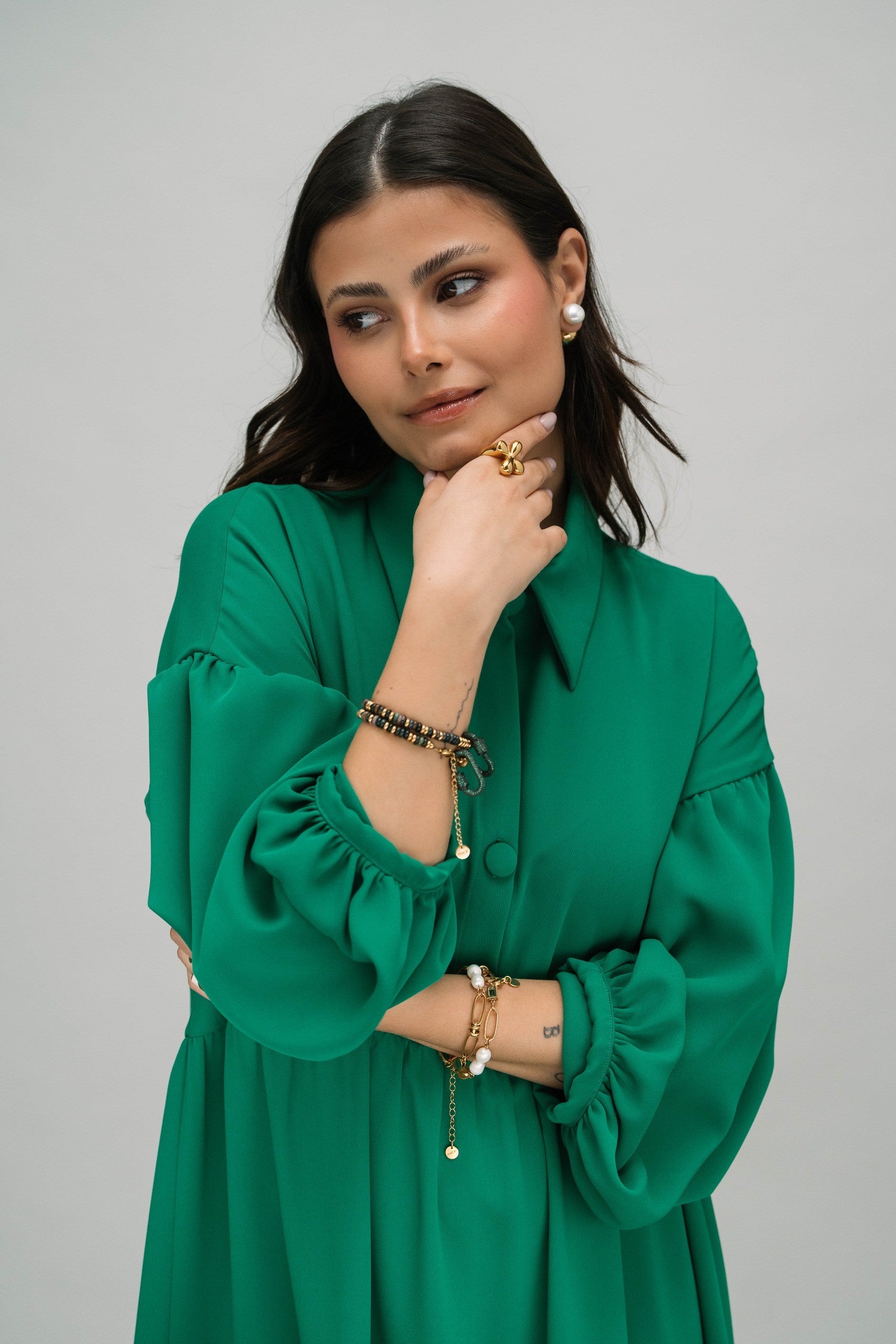 Green Pearl Bracelet