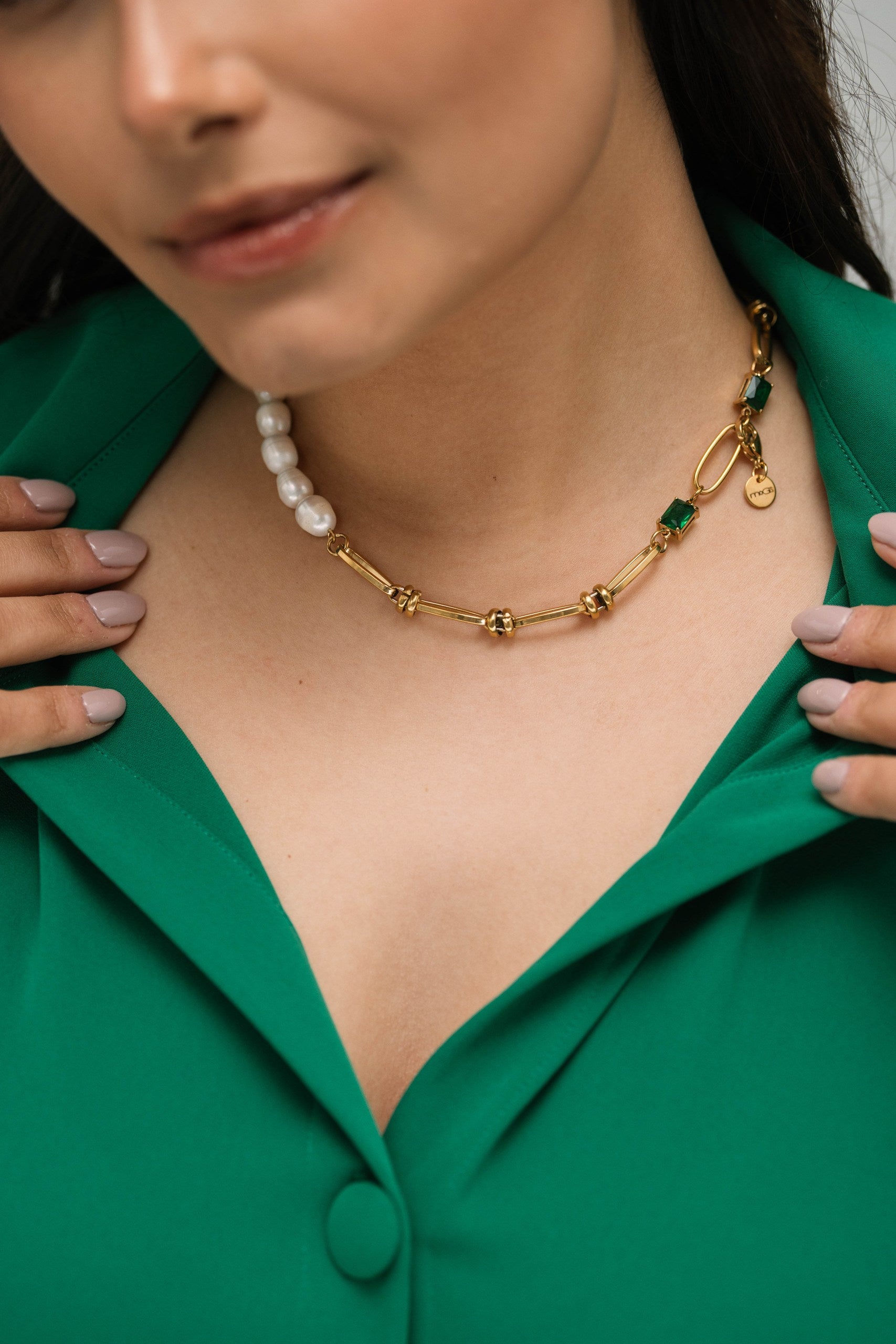 Green Pearl Necklace