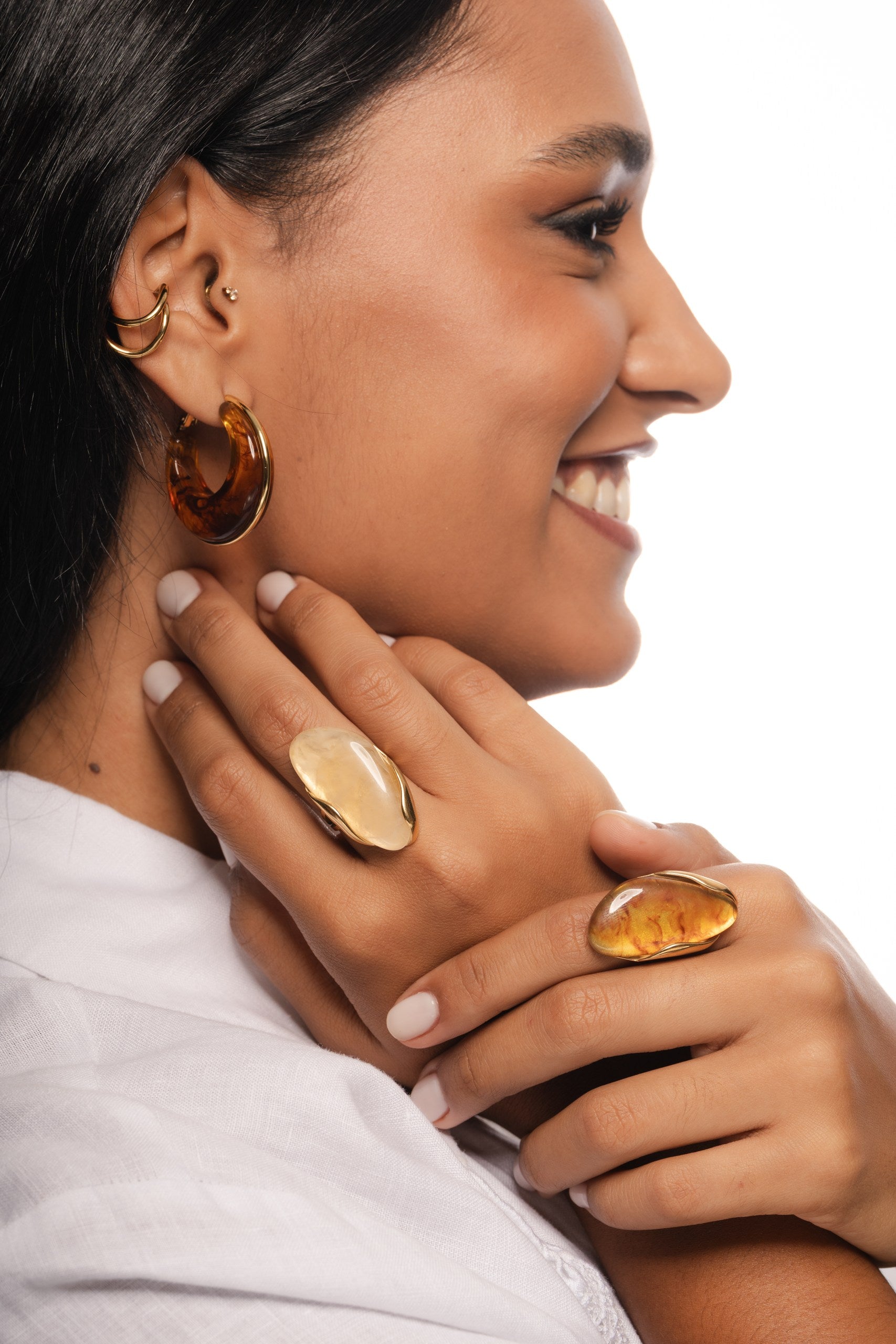 Argolas Ambar by Lara Lopes