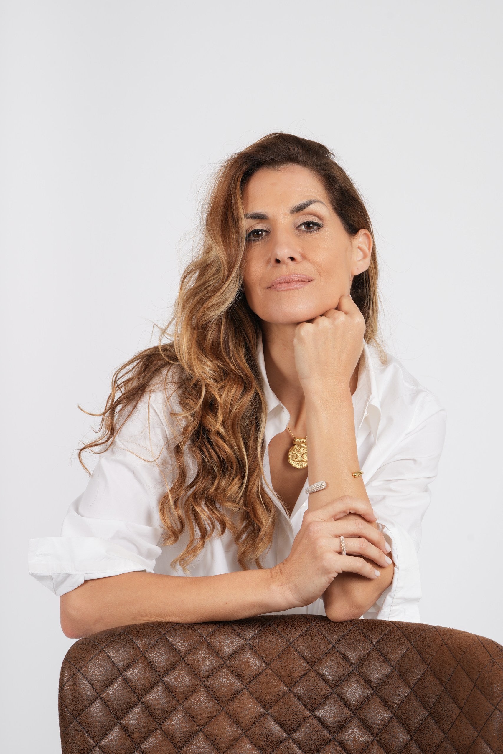 Pulseira Rígida Pearl Caviar by Joana Teles