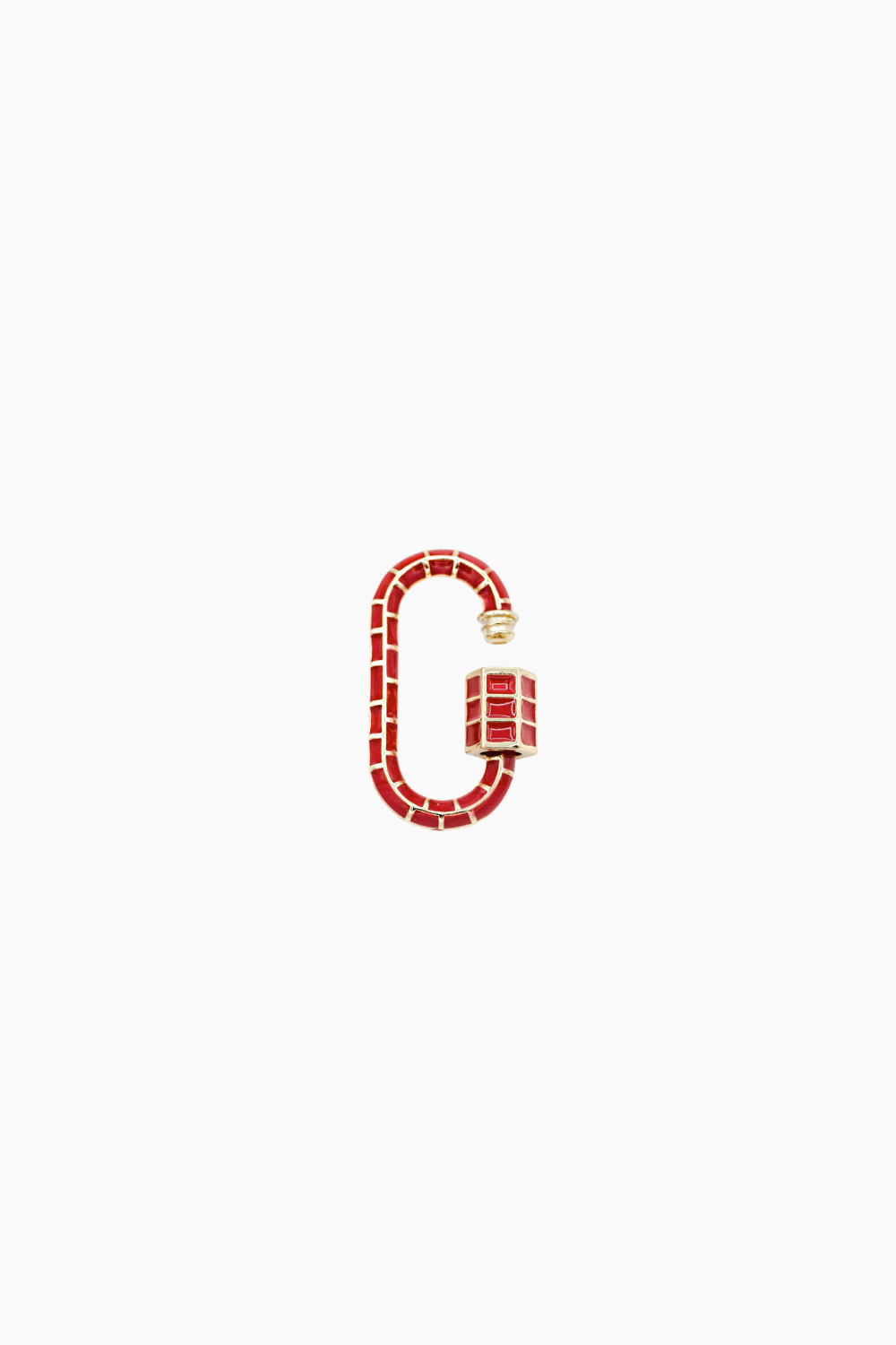 Enamel Red Lock