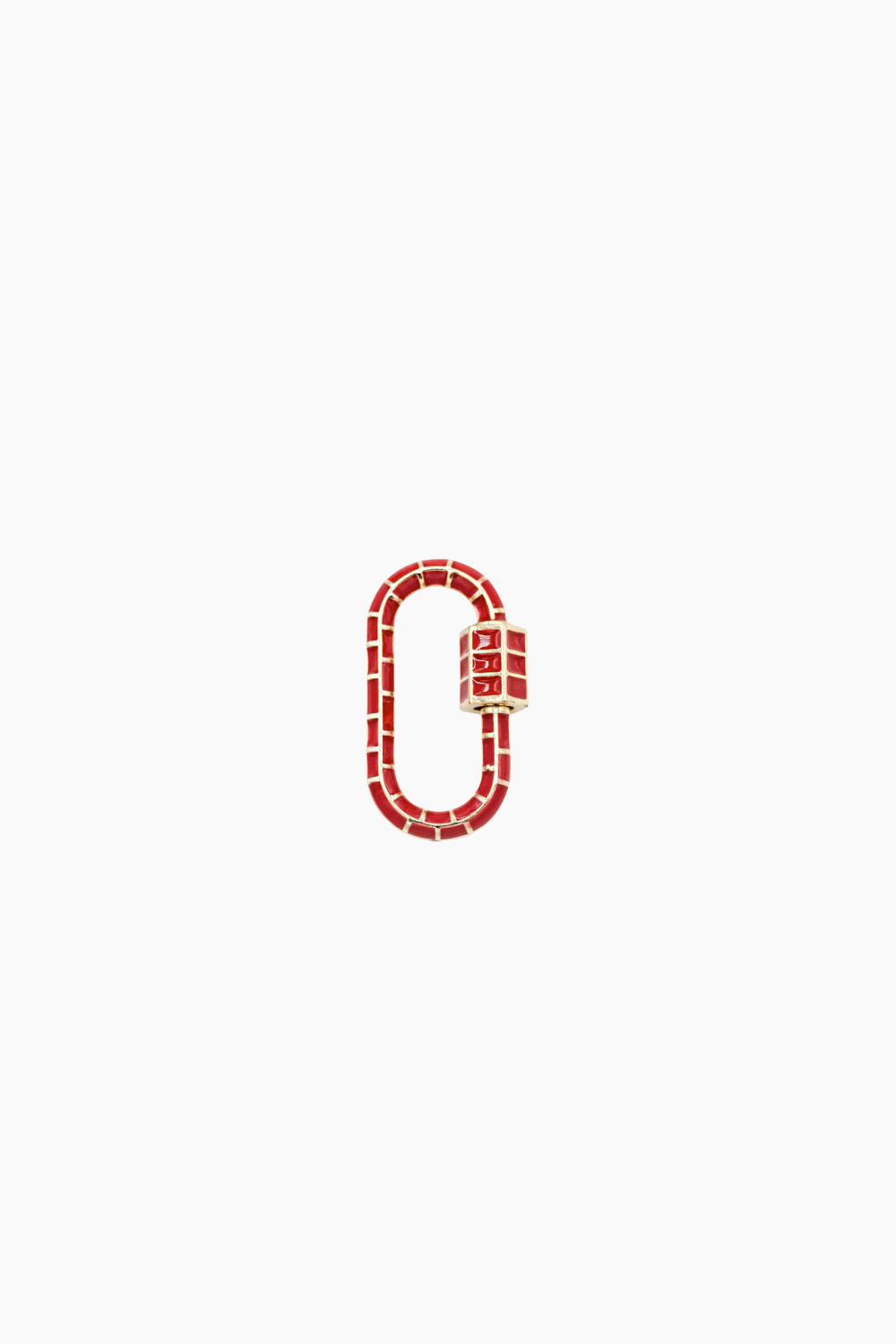 Enamel Red Lock