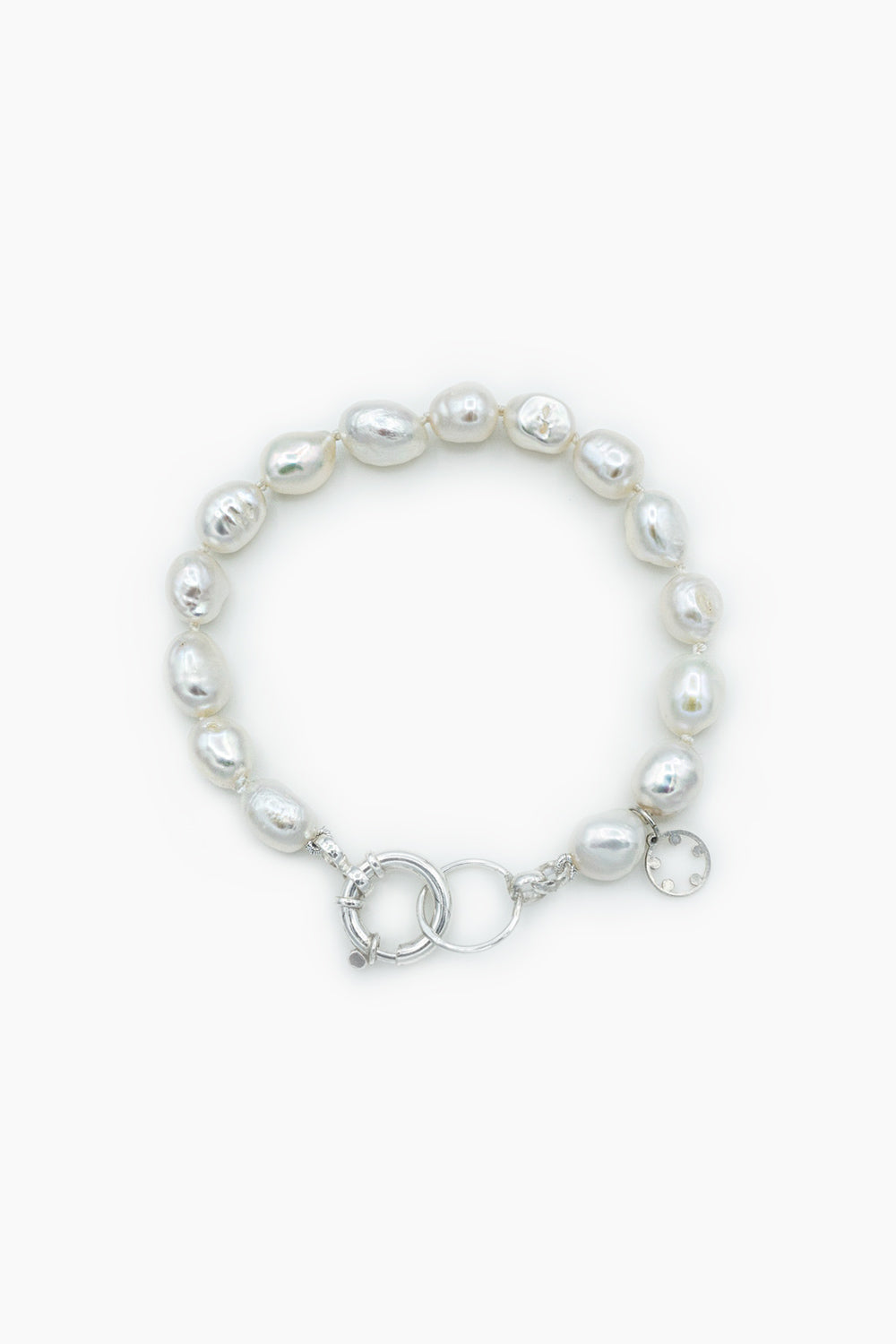 Pulseira Neve prata mulher moges jewellery elegância pérolas