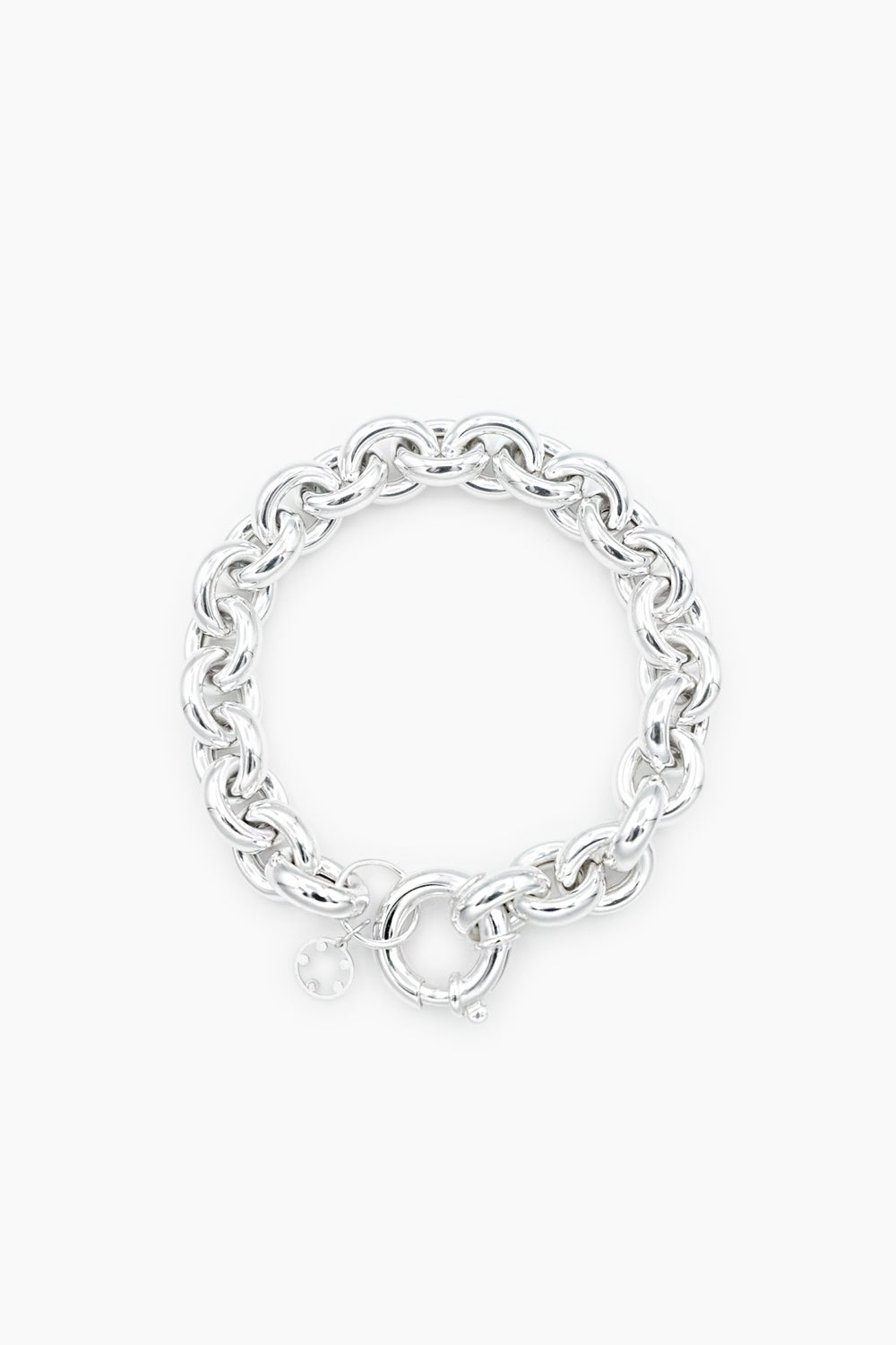 Pulseira Vínculo prata dourada pulseira requinte e moderna moges jewellery