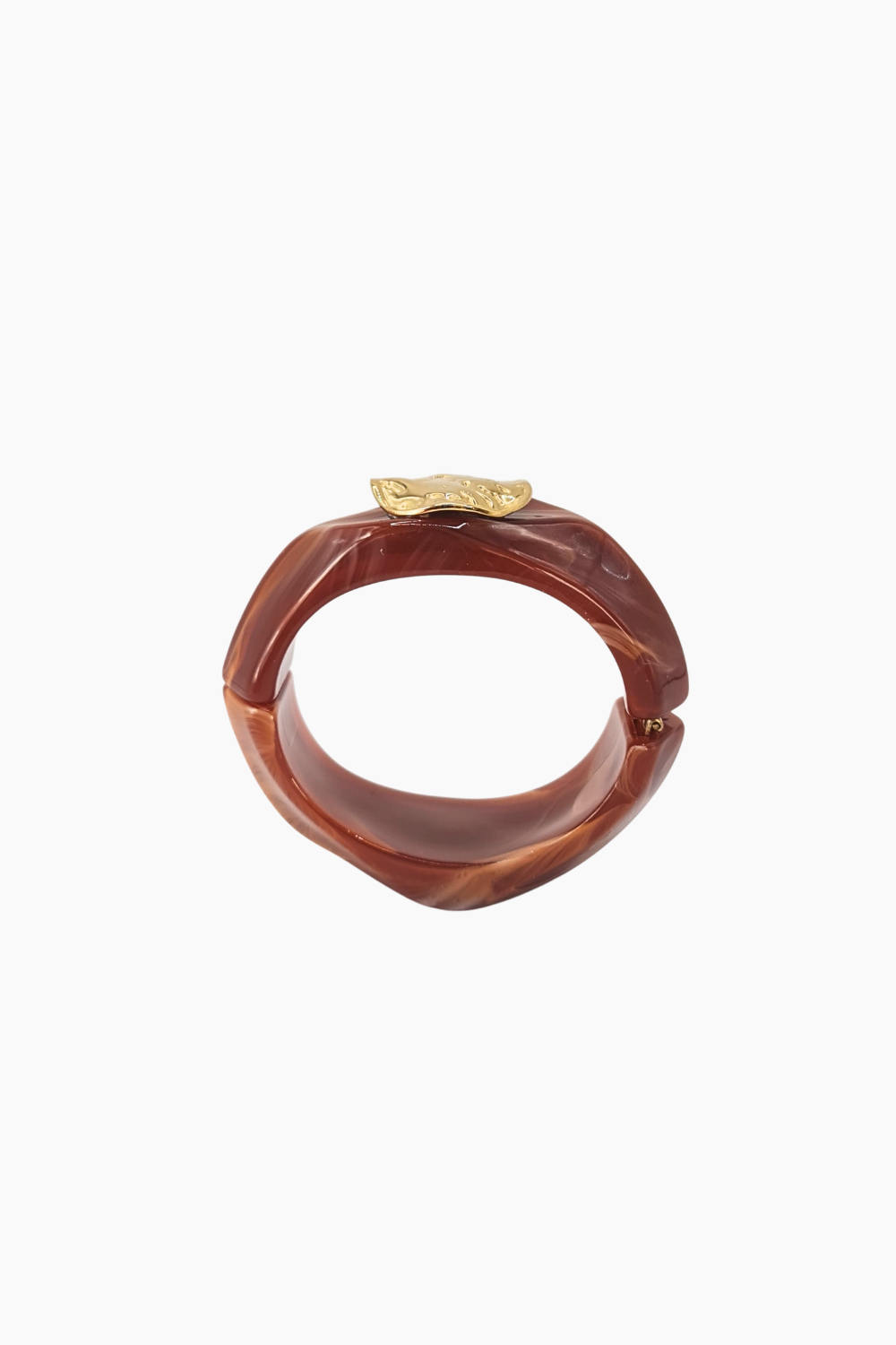 Pulseira Rígida Marmo-Ochre