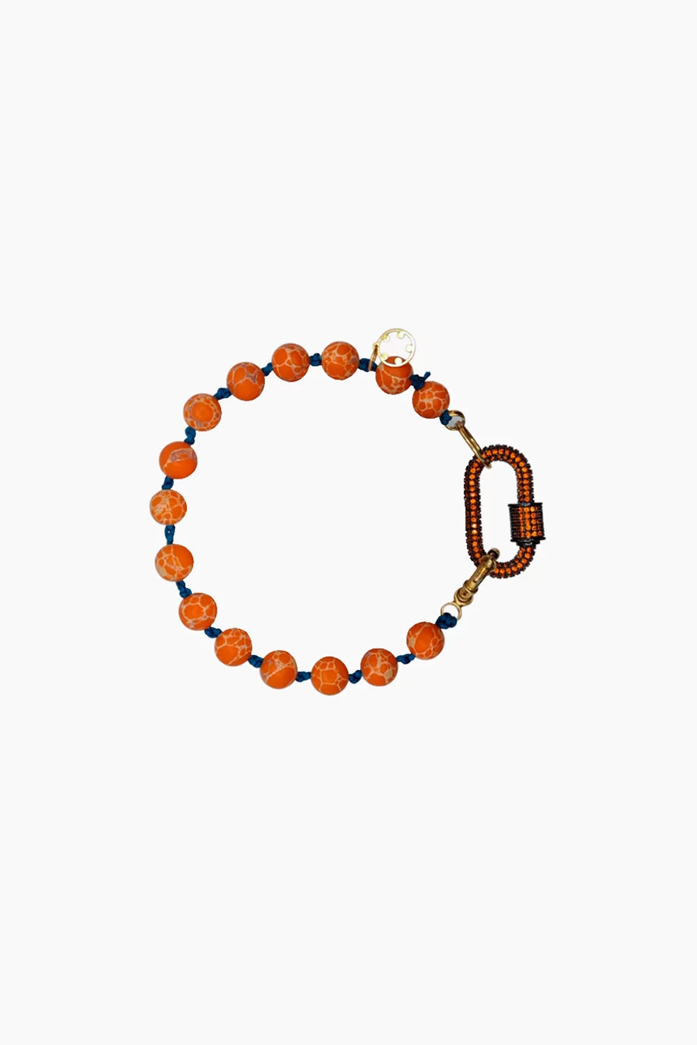 Bracelete Campsis prata dourada lock brilho moges jewellery