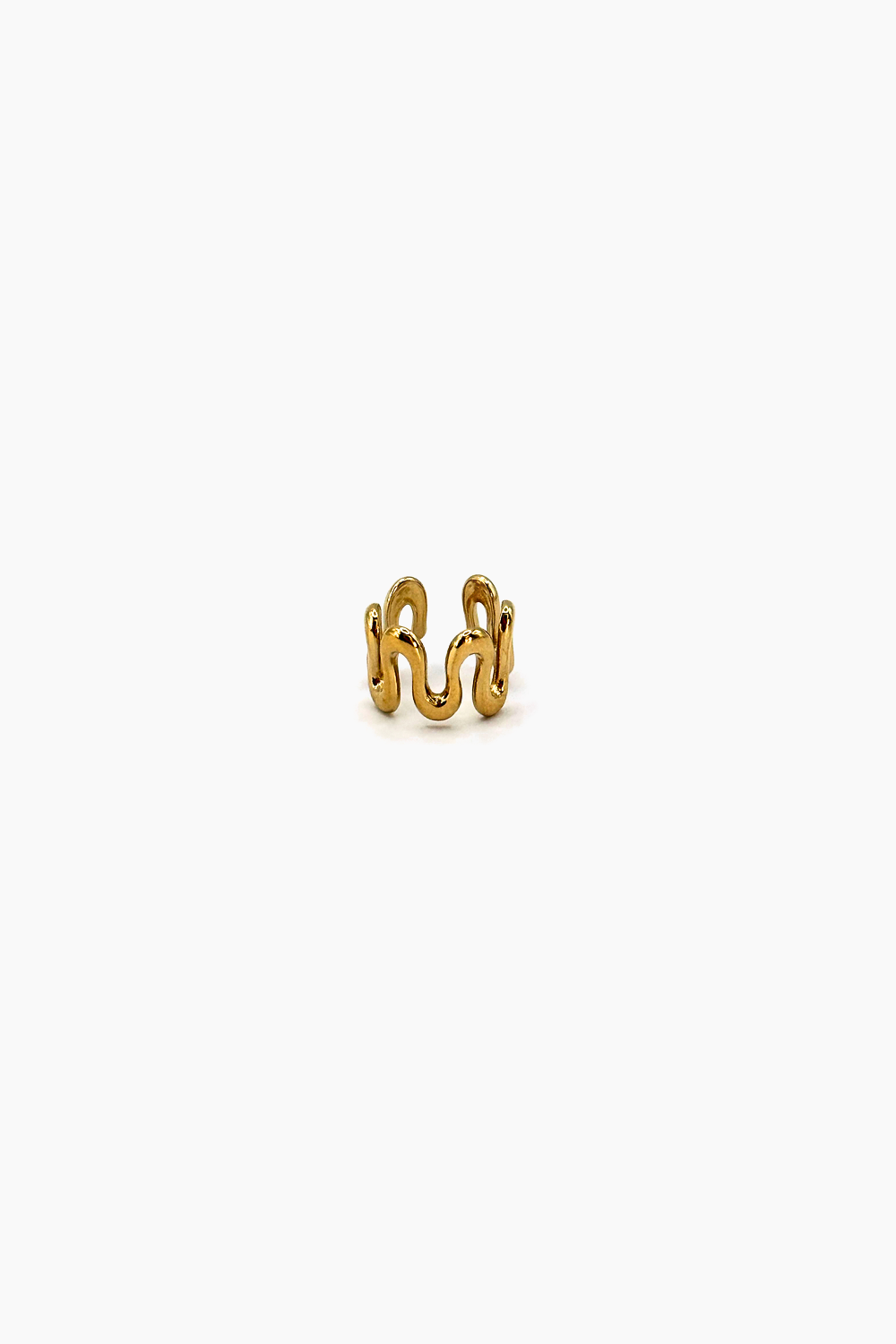 Ear Cuff Murmúrio da Moges Jewellery em aço inoxidável 316L, fotografia de produto