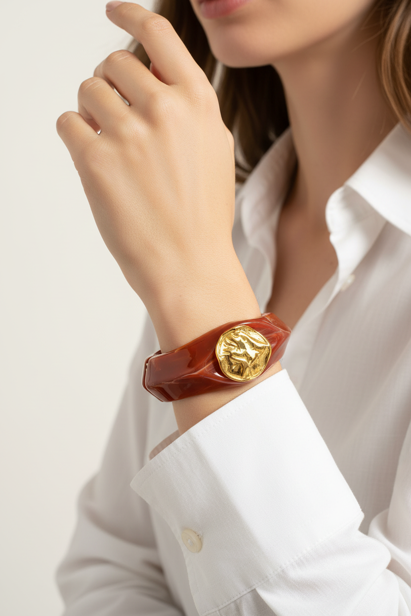 Fotografia Hiper-realista - Destaque Pulseira Rígida Nomisma