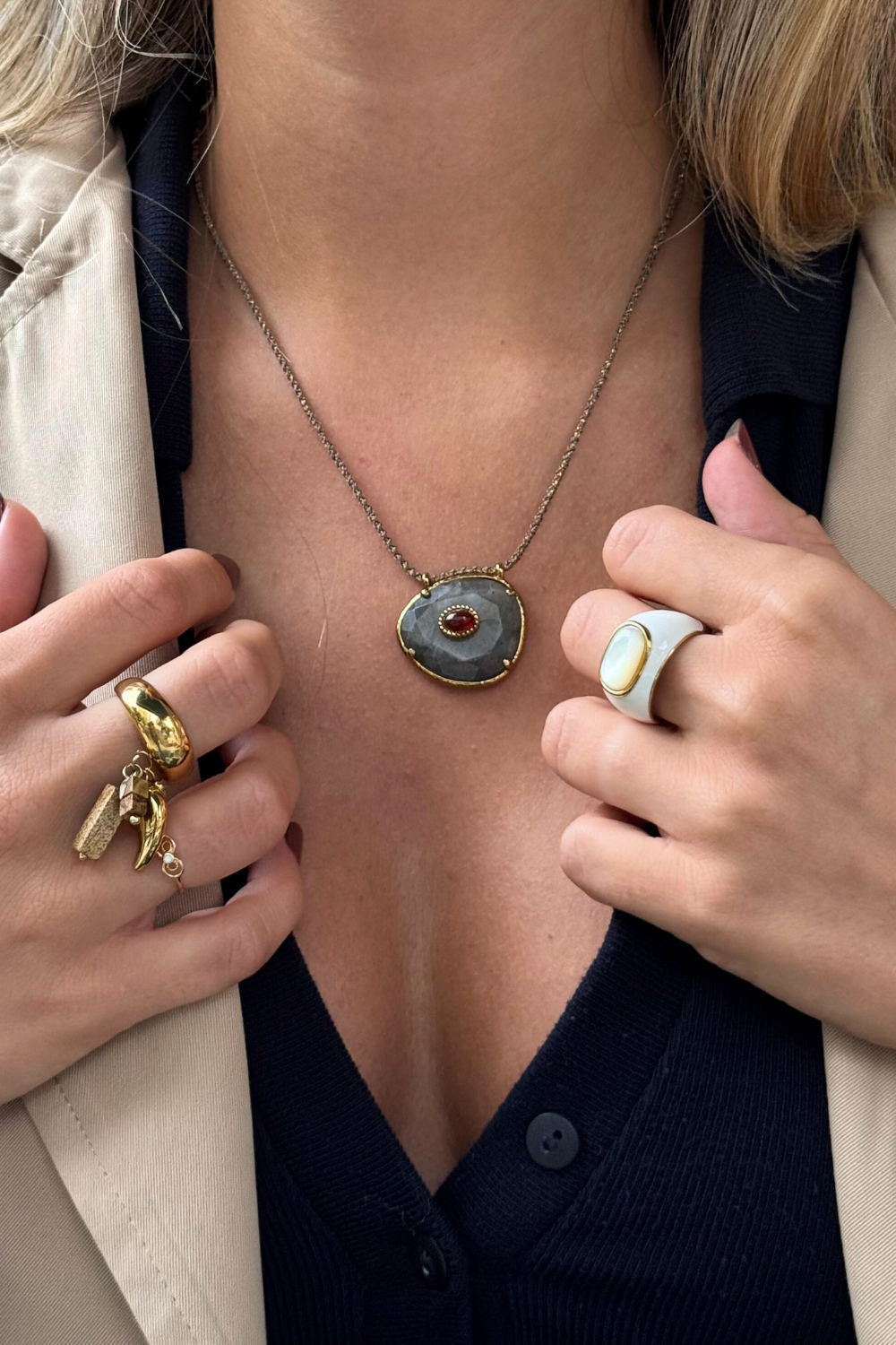 Colar Olho Dourado By Francisca Oliveira