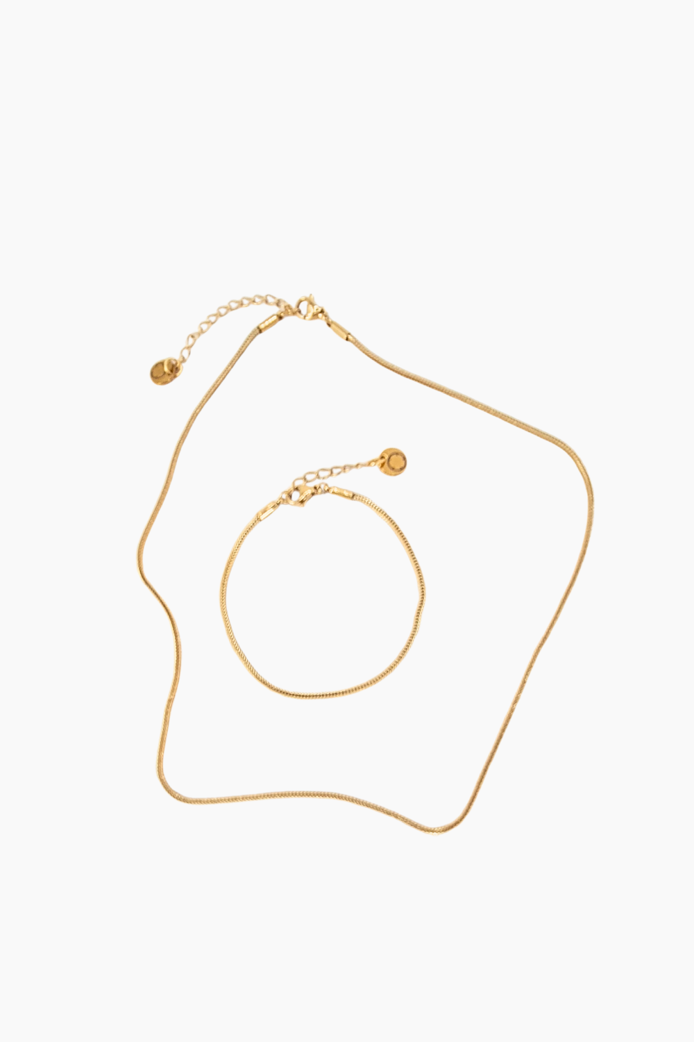 Colar Mesh Fino Dourado