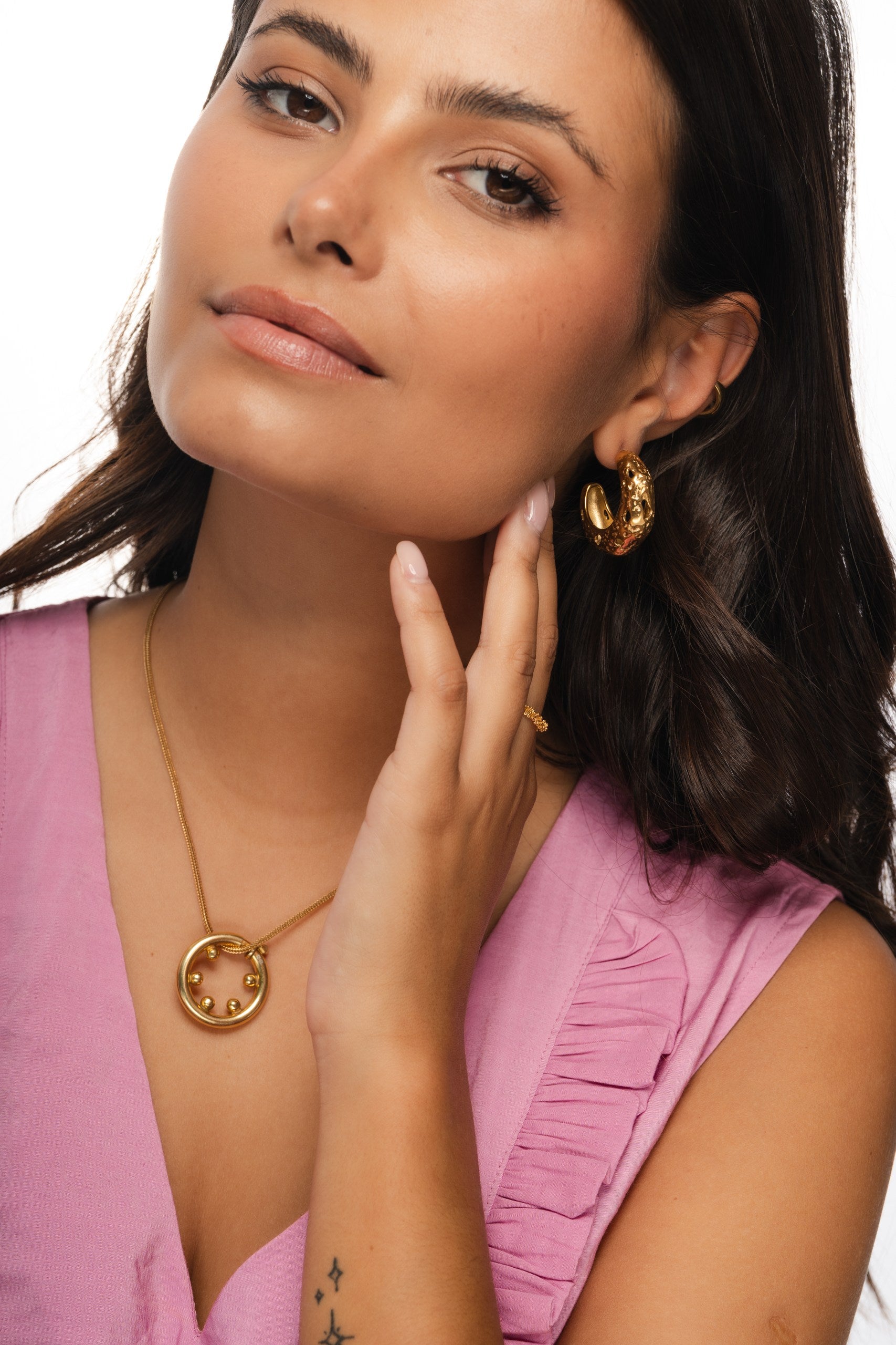 Colar Mesh Fino Prateado