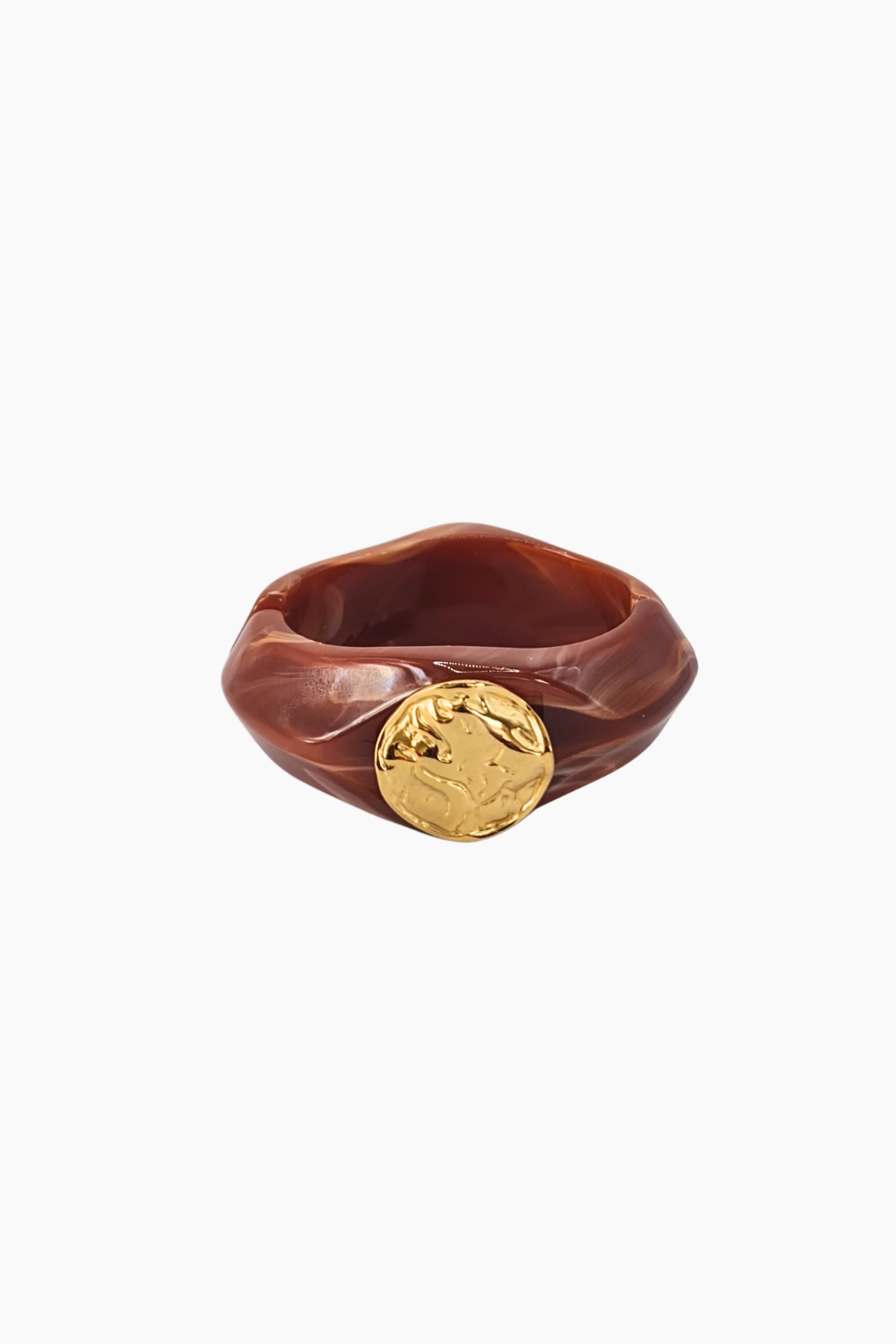 Pulseira Rígida Marmo-Ochre