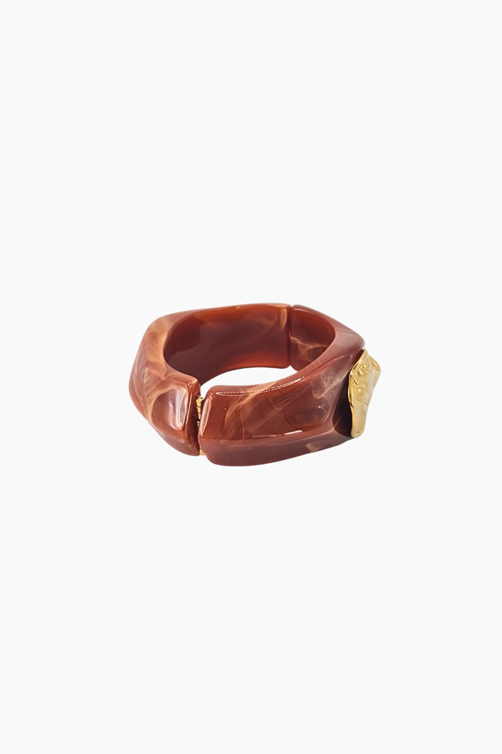 Pulseira Rígida Marmo-Ochre