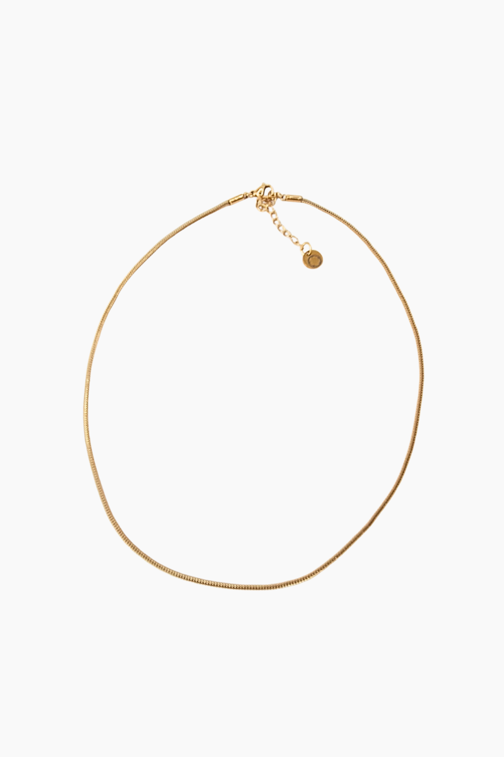 Colar Mesh Fino Dourado