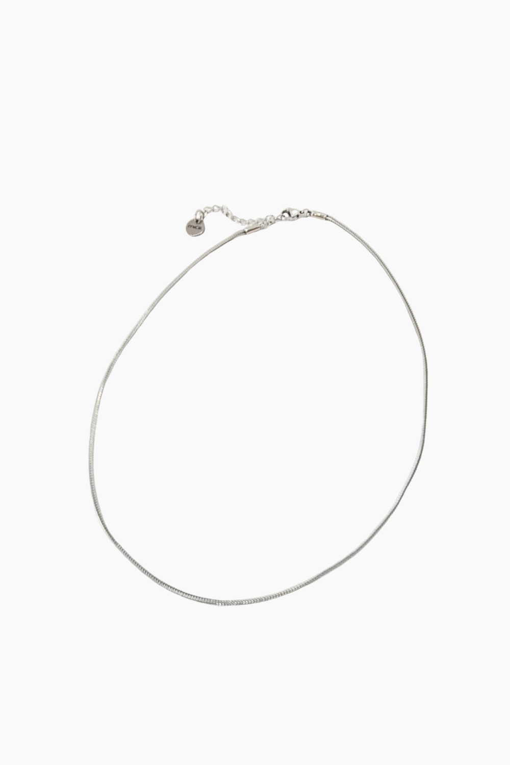 Colar Mesh Fino Prateado