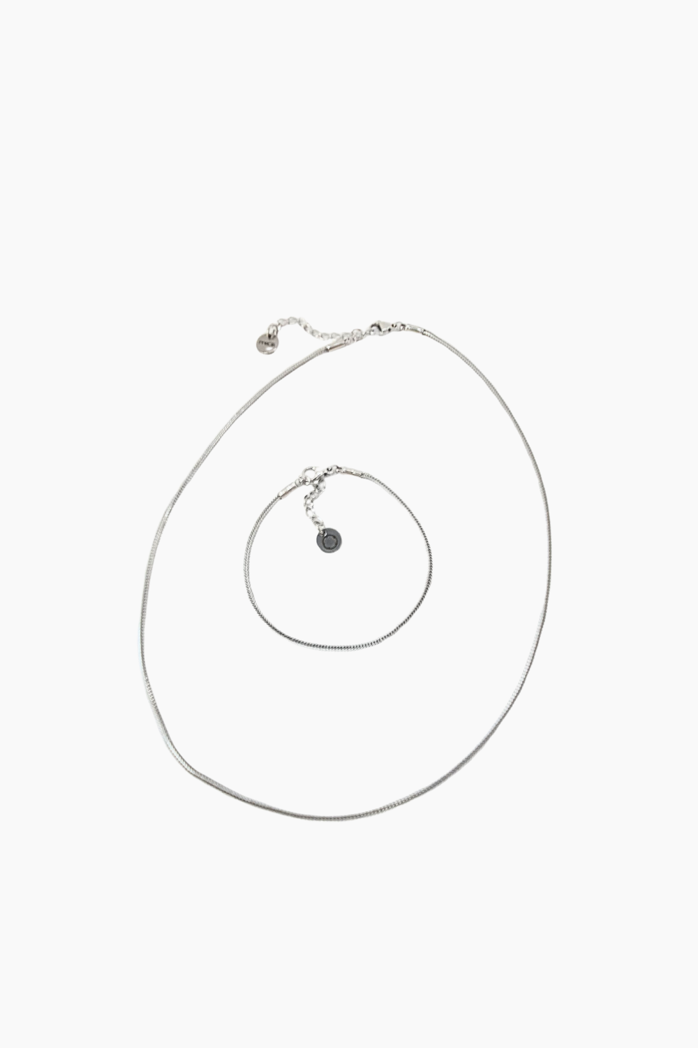 Colar Mesh Fino Prateado